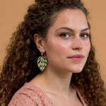 Buy Online Premium Quality Plant Earrings For Plant Lover - Plant Lady Gift - Calathea Earrings, Urban Jungle Life