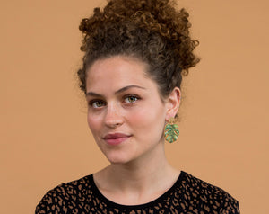 Buy Online Premium Quality Plant Earrings For Plant Lover And Nature Lover - Plant Lady Gift - Monstera Leaf Earrings - Statement Earrings - Hypoallergenic Ecological Earrings - Urban Jungle Life