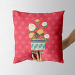 Double-Sided Vintage Flowers Throw Pillow - Urban Jungle Life