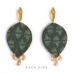 Buy Online Premium Quality Plant Earrings For Plant Lover - Plant Lady Gift - Leaf Shape with Swarovski Crystals,Earrings, Urban Jungle Life