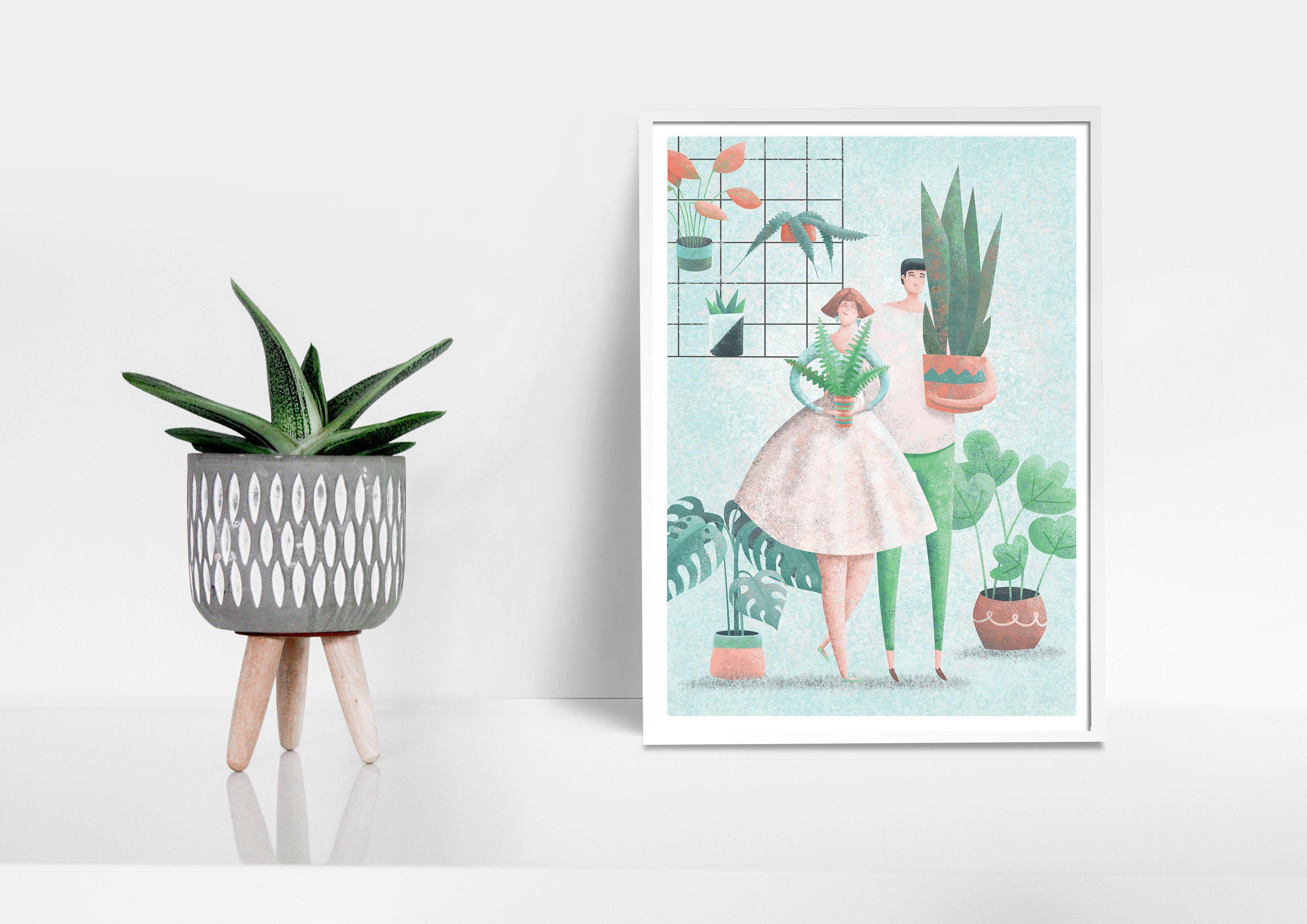 Buy online Premium Quality Plant Lovers Art Print - Urban Jungle Life
