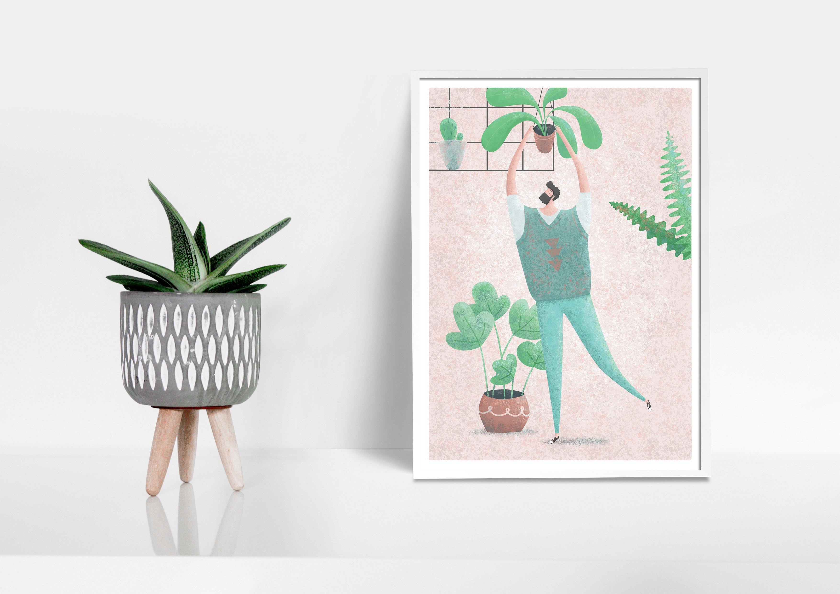 Buy online Premium Quality Plant Guy Art Print - Urban Jungle Life