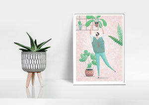 Buy online Premium Quality Plant Guy Art Print - Urban Jungle Life