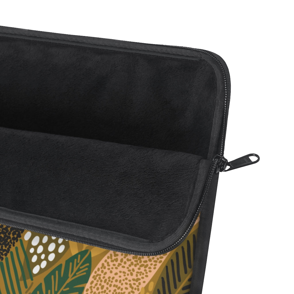 Buy online Premium Quality African Leaves Laptop Sleeve - Urban Jungle Life