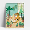 Buy online Premium Quality Plant Lady & Tiger Art Print - Urban Jungle Life