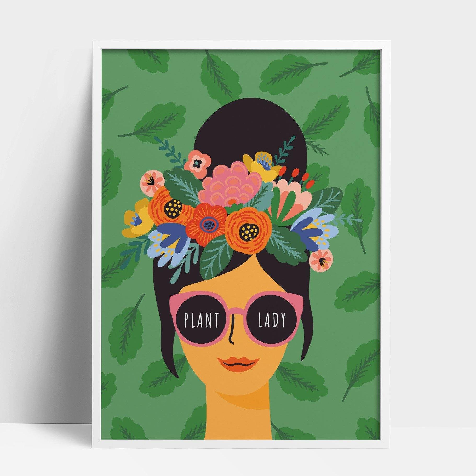 Buy online Premium Quality Plant Lady Art Print - Urban Jungle Life