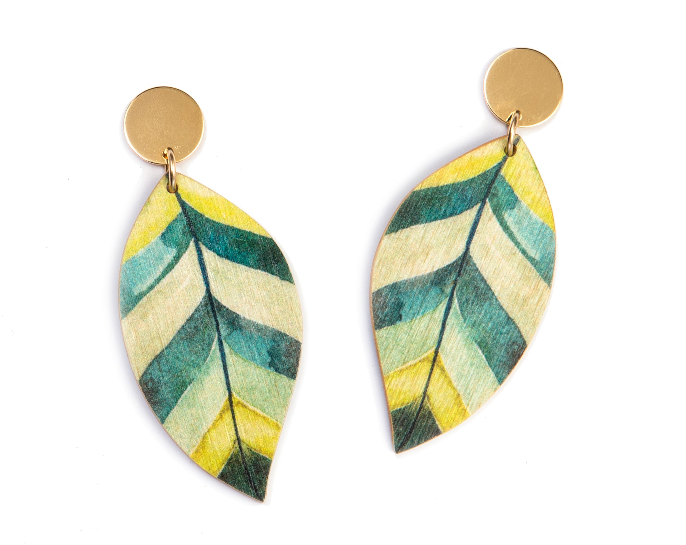 Buy Online Premium Quality Plant Earrings For Plant Lover And Nature Lovers, Plant Lady Gift, Hypoallergenic Ecological Earrings, Urban Jungle Life