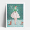 Buy online Premium Quality Plant Lady & Cats Art Print - Urban Jungle Life